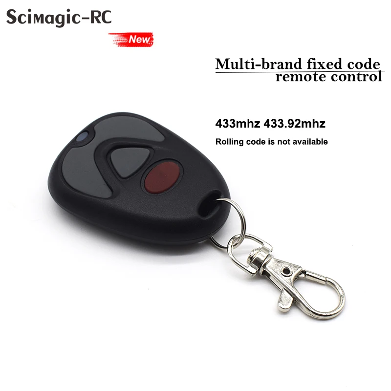 

Garage Door Opener 433mhz Fixed code Door Control Multi-brand Remote copy Handheld Transmitter 433.92 Remote Key