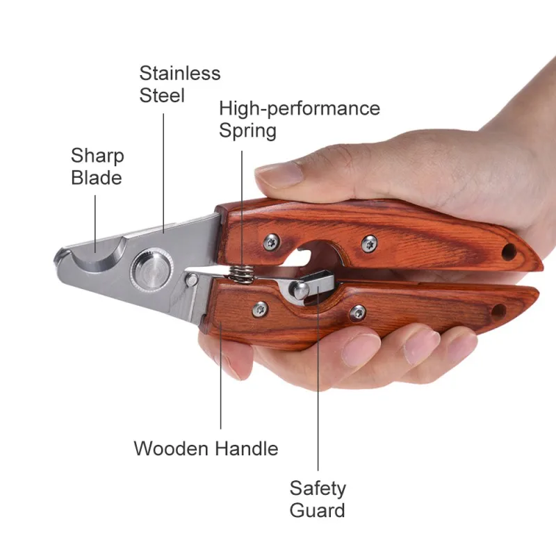 

Dog Products Safe Dog Cat Clipper Trimmer Claw Cutter Scissor with Sharp Blades Wooden Handles Toenail Cleaner Tool Dog Scissors