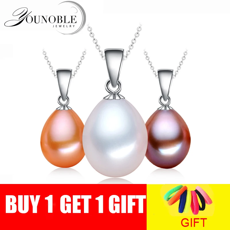 Женское ожерелье из серебра 925 пробы с натуральным пресноводным жемчугом|pendant