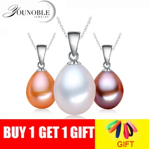 Женское ожерелье из серебра 925 пробы с натуральным пресноводным жемчугом