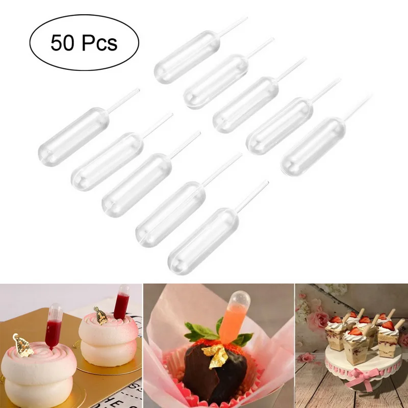 4 мл одноразовые капельные пипетки для кексов соус мороженого кетчупа джема