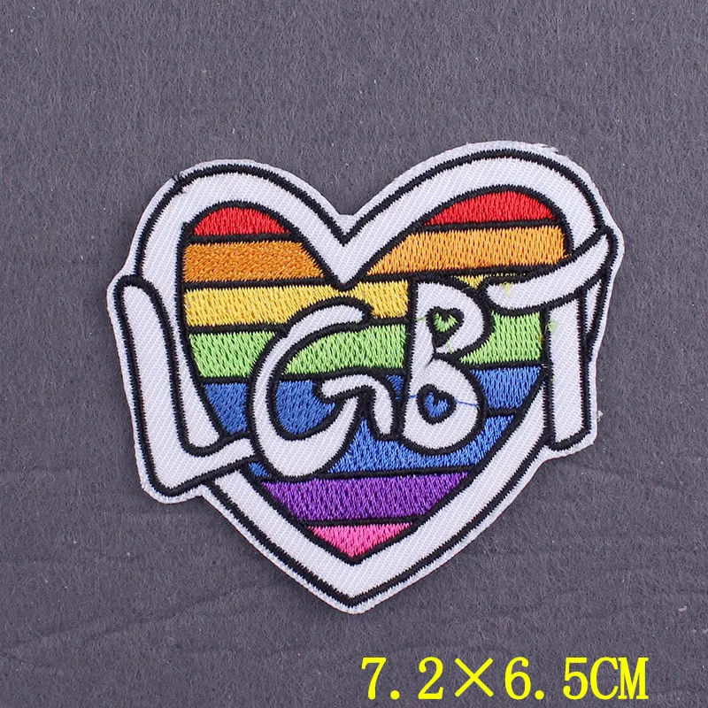 Нашивки ЛГБТ сделай сам с утюгом нашивки на одежду гей-значок гордости вышивка