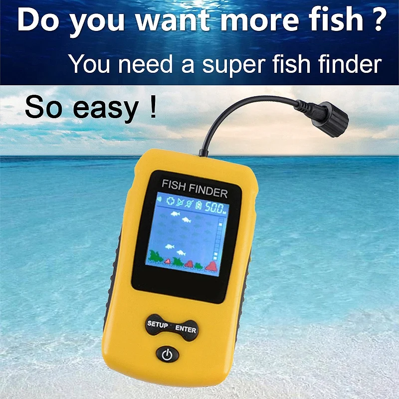 

Portable Sonar Fish Finder With Coloured Lcd Display Sn Fish Finder Fishing Lure Echo Sounder Fishfinder
