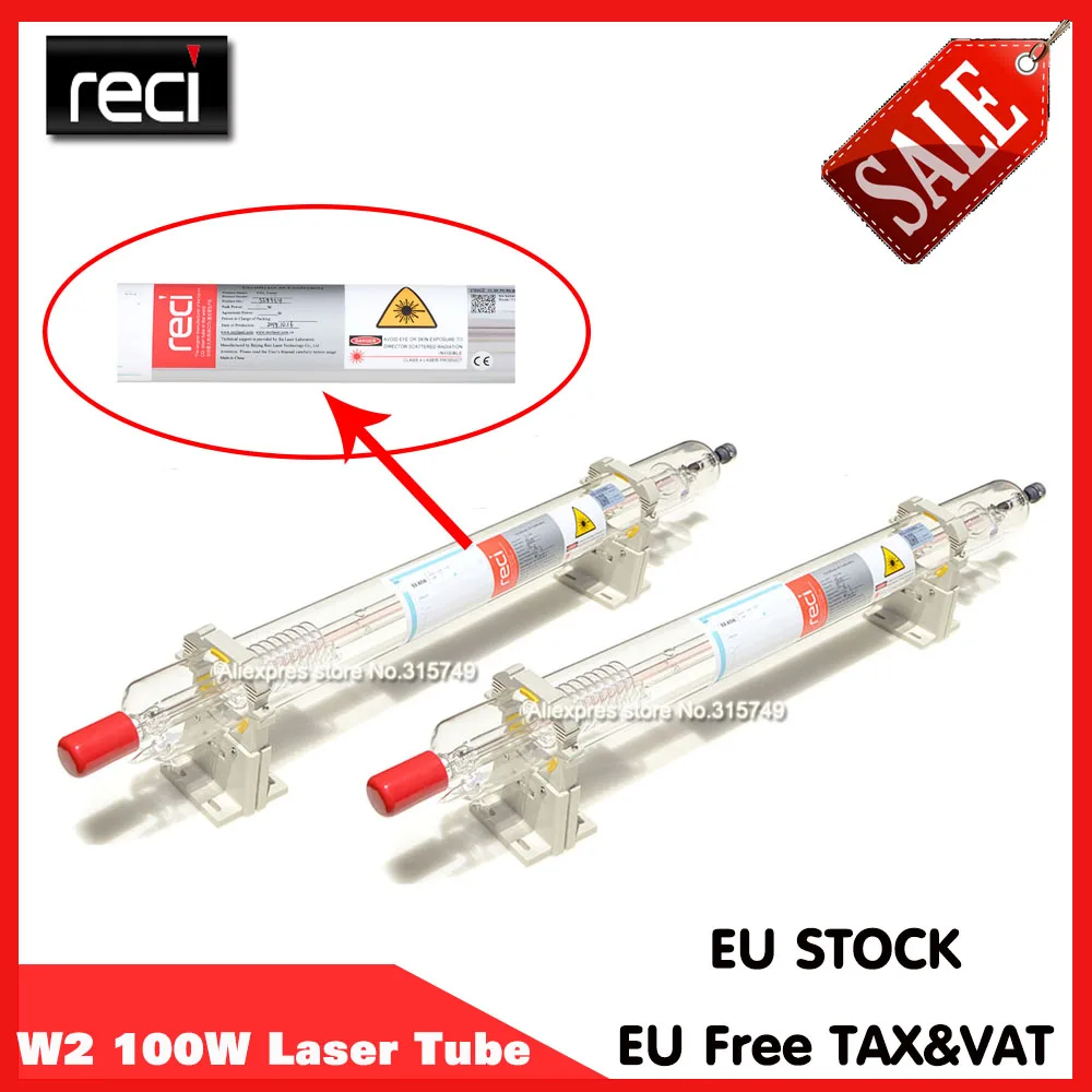 

Лазерная трубка на углекислом газе Reci W2 RECI 90-100 Вт, диаметр 80 мм, для гравировального Станка на углекислом газе, упаковка в Деревянный чехол