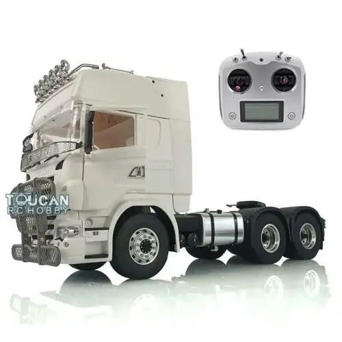 

1/14 LESU Metal 6x6 Chassis Light Flysky I6S Radio Bumper Tank Roof Lights Hercules RC Scania Tractor Truck Toys THZH0967-SMT3