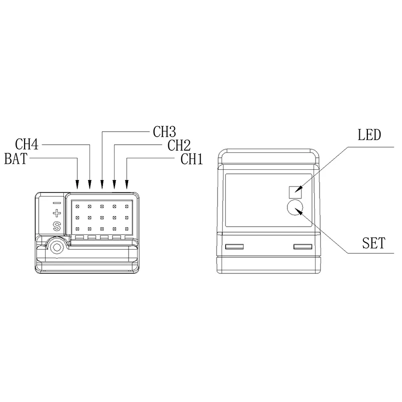 

ARX-482R Compatible Sanwa FH3/ FH4T 4 Channel Surface Receiver Special for RC Car and Boat- 2Pcs