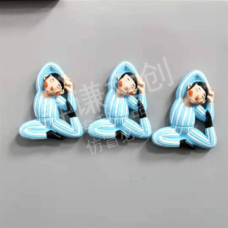 Магнитная 3d-паста для холодильника мультяшный Забавный Магнит в виде клоуна