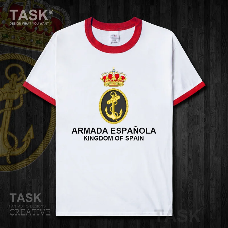 Футболка мужская летняя с коротким рукавом и надписью Kingdom of Spain Espana ESP