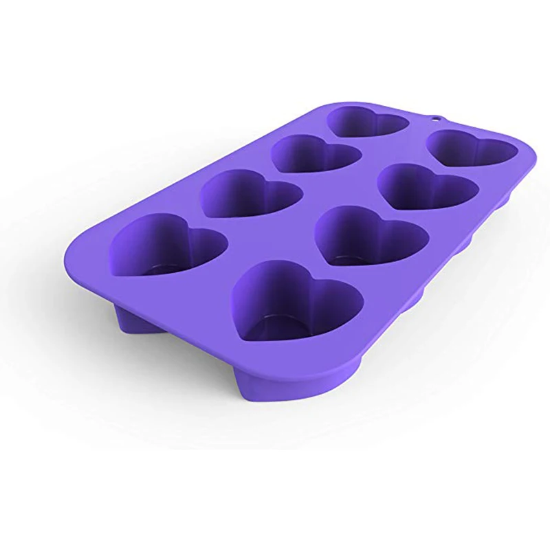 8 ячеек силиконовая форма в форме сердца для шоколада мороженого выпечки|Формы