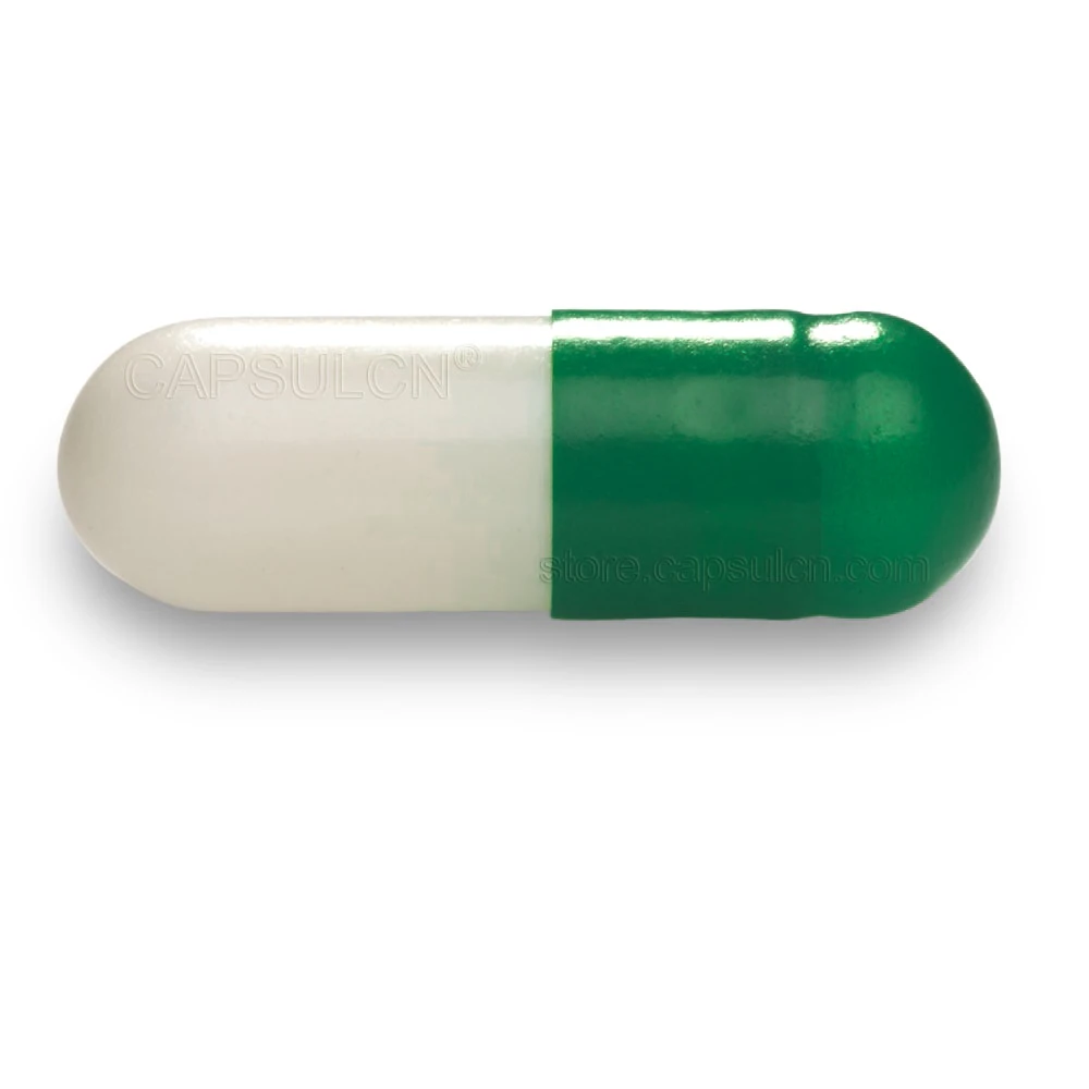 

(10,000pcs/pack) Size 00 Dark Green White Separated or Joined Empty Vegetarian Capsules/ Raw material (100% HPMC)