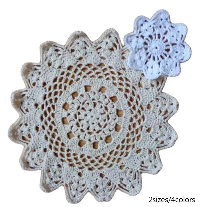 Кружевной хлопковый коврик для стола кружевная подстилка кофейного столика