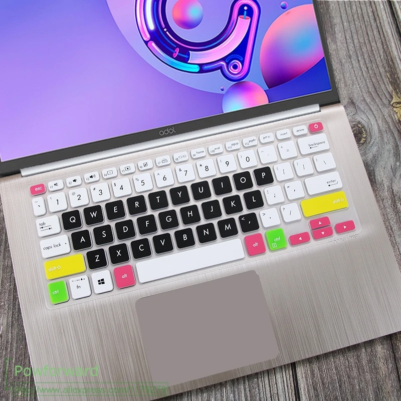 candyblack Для ASUS Vivobook 14 X412UA x412fl X412f x412fj x412DA x412ub X412 X412U силиконовая клавиатура для ноутбука защитная накладка для телефона с диагональю 14 дюймов - Цвет: candyblack