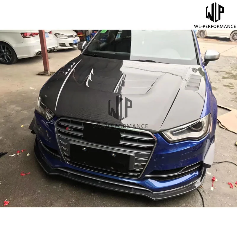 Чехлы на передние капоты из углеродного волокна для Audi A3 S3 Rs3 13-19 | Автомобили и