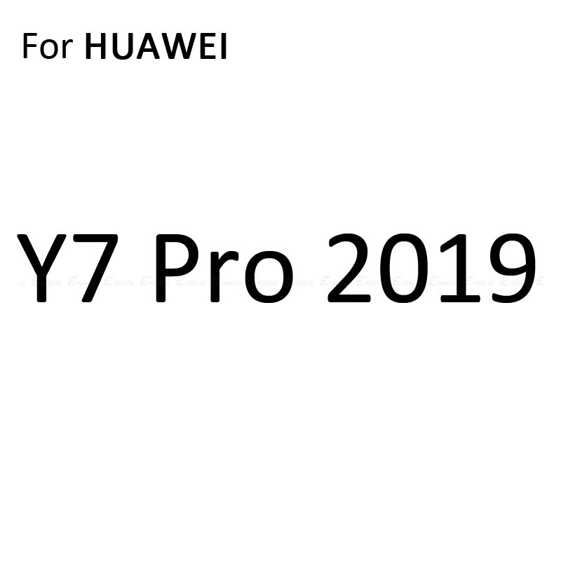 Y7 Pro 2019 2 шт. мягкий чехол для задней крышки из Экран протектор для huawei Y9 Y7 Y6 Y5 Pro Prime Lite углеродного волокна Стикеры защитная пленка - Цвет: Y7 Pro 2019