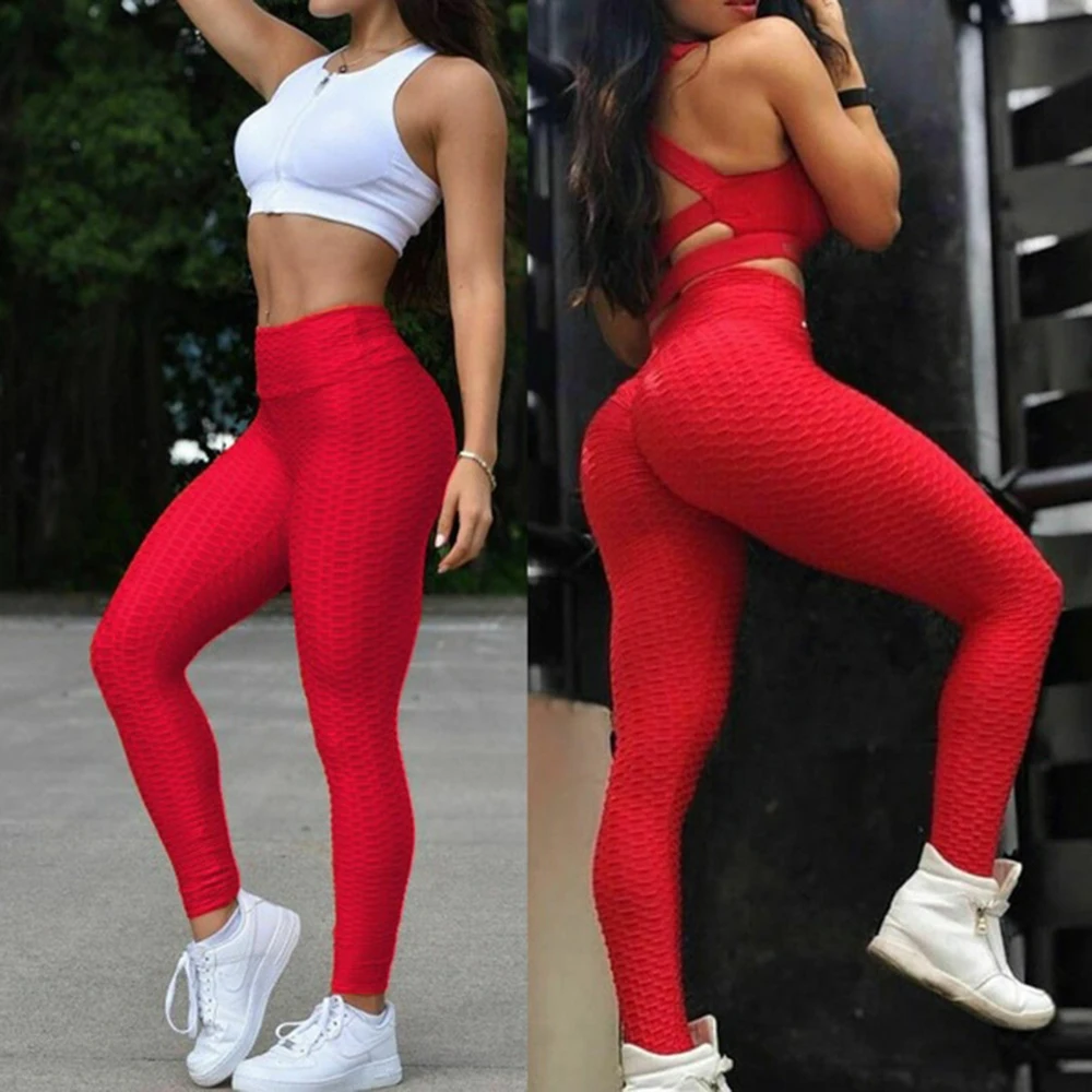 Women Fitness Female Leggings Polyester Ankle-Length Breathable Pants Leggins Standard Fold Push Up Legging