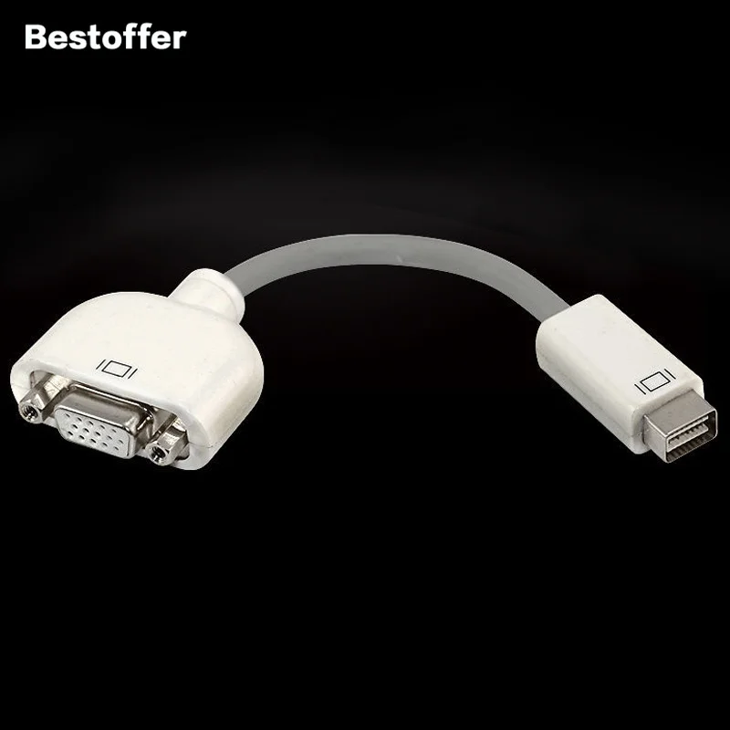 HD Mini DVI Male to VGA 15PIN Female Adapter Convertor For Apple MacBook Display Monitor | Электроника