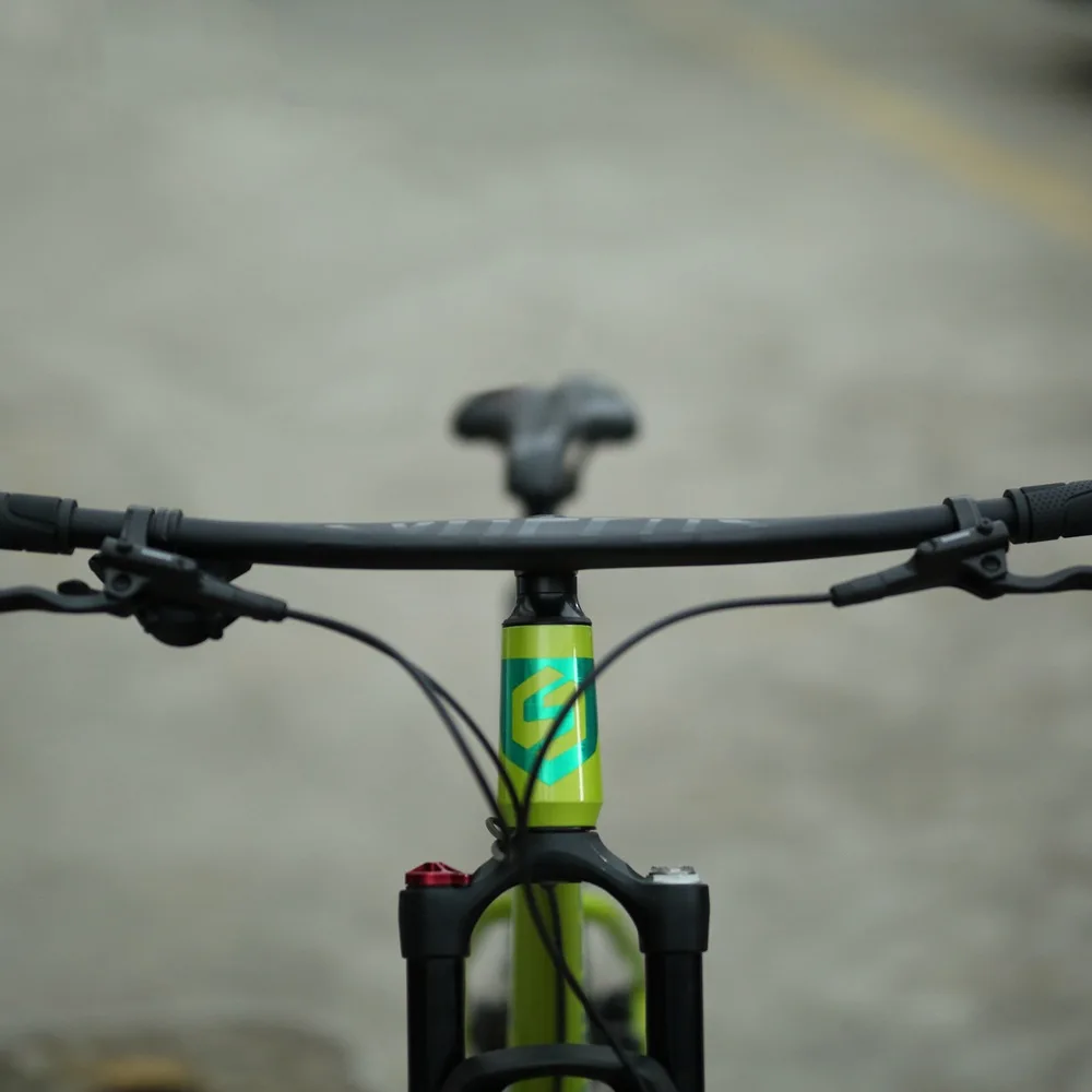 Купить Горный велосипед MTB Cross, углеродное волокно, прямой, горизонтальный, цельный руль, ветровка, Аксессуары для велосипеда