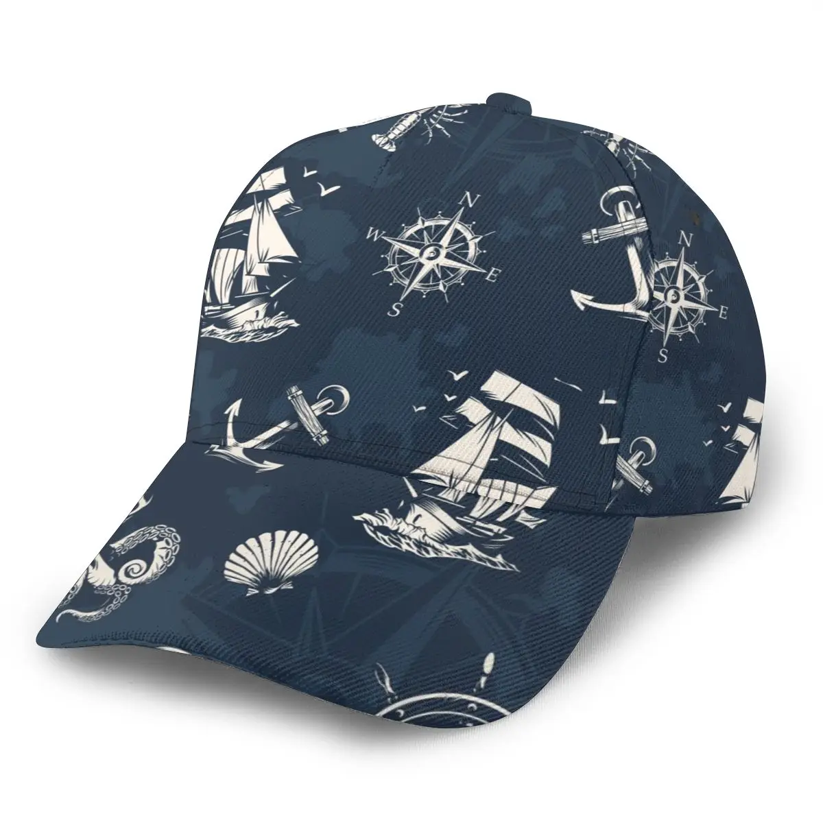 CINESSD Ocean Ship Anchor And Octopus Baseball Cap women men snapback caps Classic Style hat Casual Sport Outdoor cap