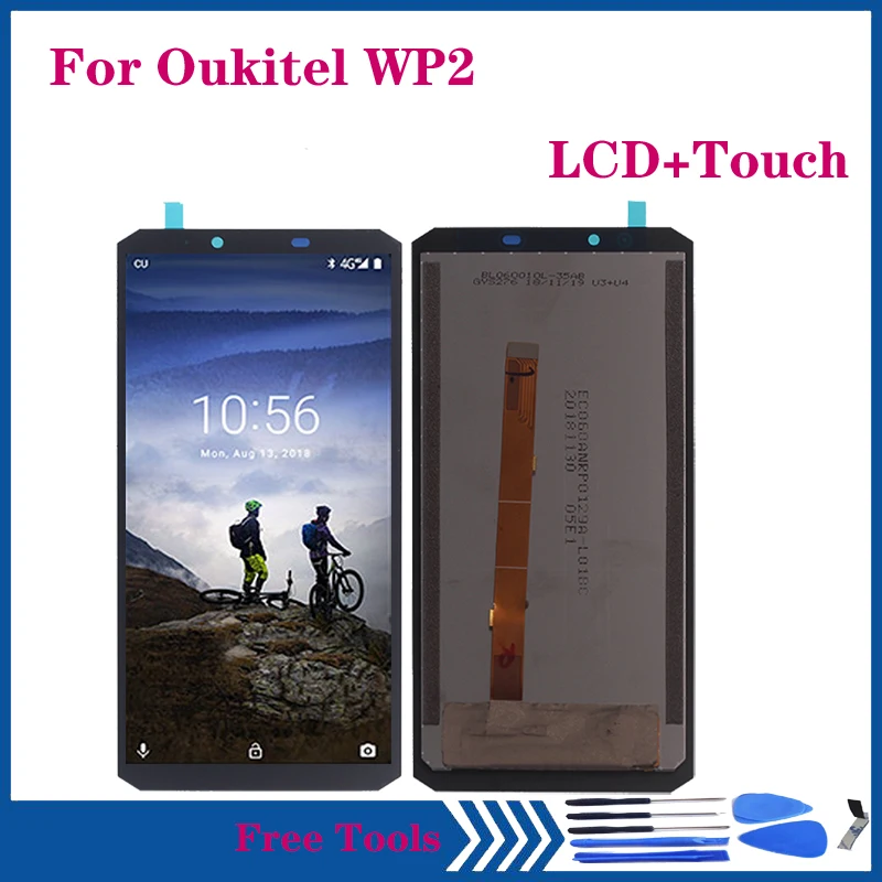 

Оригинальный дисплей для Oukitel WP2 LCD дисплей кодирующий преобразователь сенсорного экрана в сборе запасной ремонтный комплект