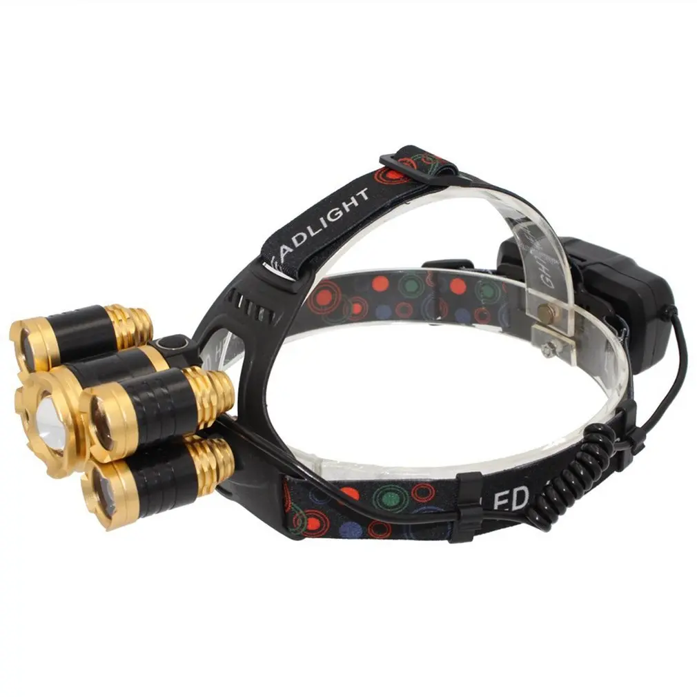 

New Rechargeable XML T6 5 LED MTB Headlight Front Bicycle Bike Light Bright