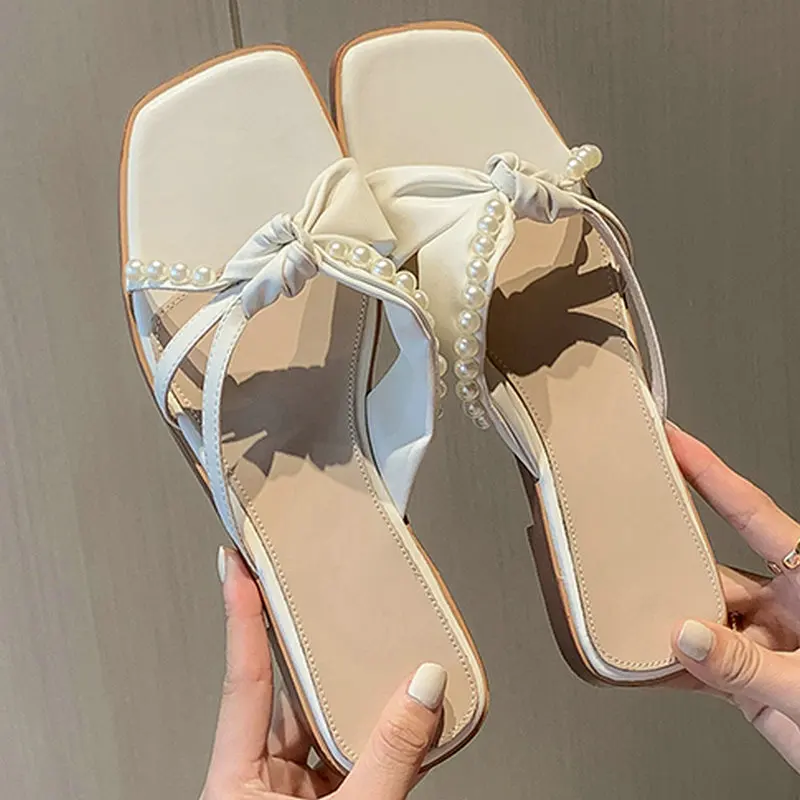 

Classic Design Women Slippers 2021 Summer genuine leather low Heels Women Sandals New Arrival Casual Prom Shoes Woman