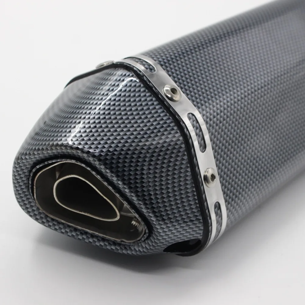 Универсальный мотоцикл модифицированный 51 мм глушитель выхлопной трубы для Honda CB