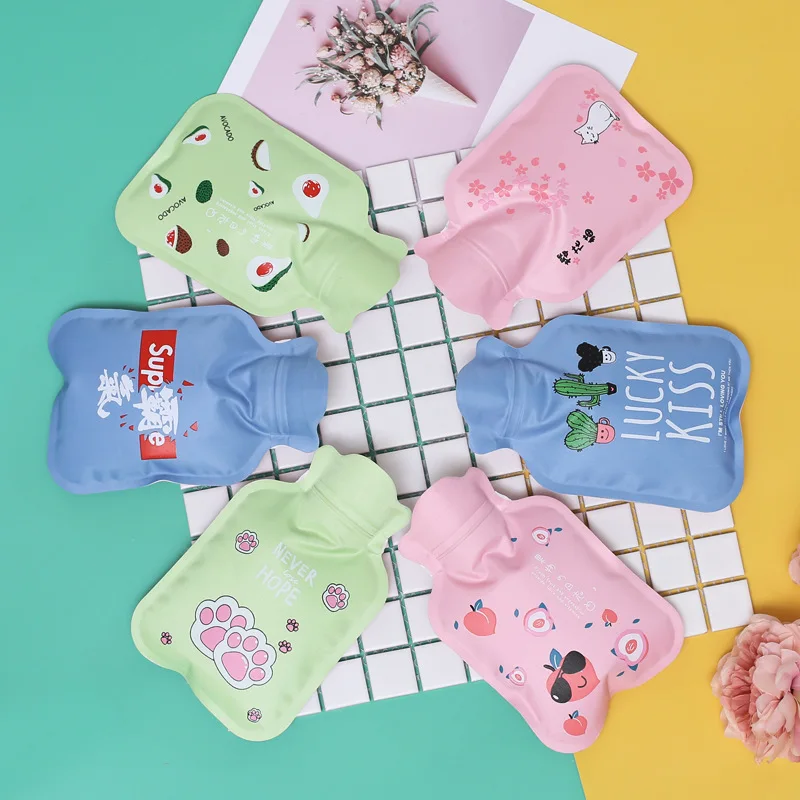 Мультяшная ручная Теплая бутылка для воды Милая мини-бутылка горячей маленькая