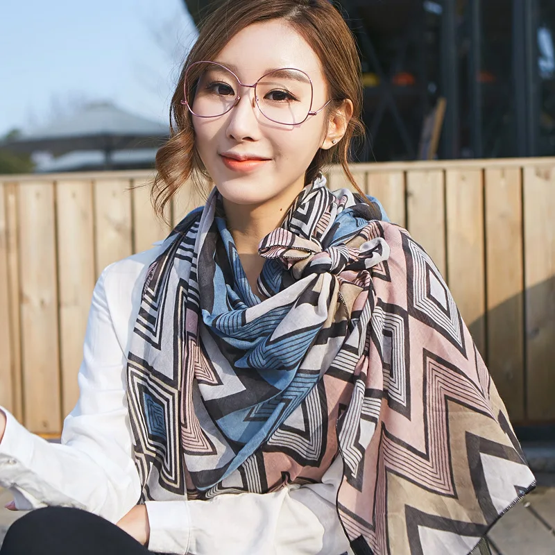 

cotton hot style in South Korea manufacturer wholesale yiwu joker pattern scarf scarves female restoring ancient ways