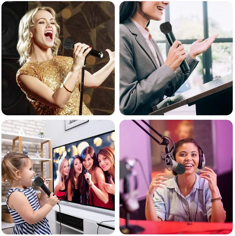 100 Pcs Disposable Microphone Covers Windscreen Mic Handheld Protective Cap For Karaoke | Электроника