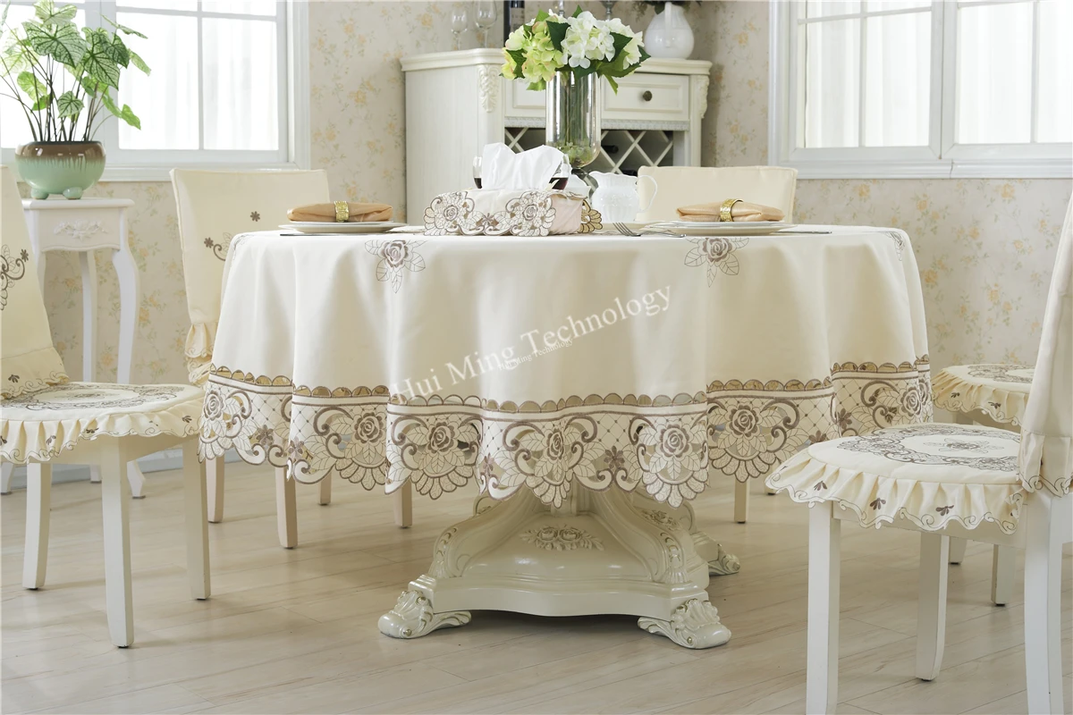Европейская пасторальная скатерть вышитая для свадебного украшения