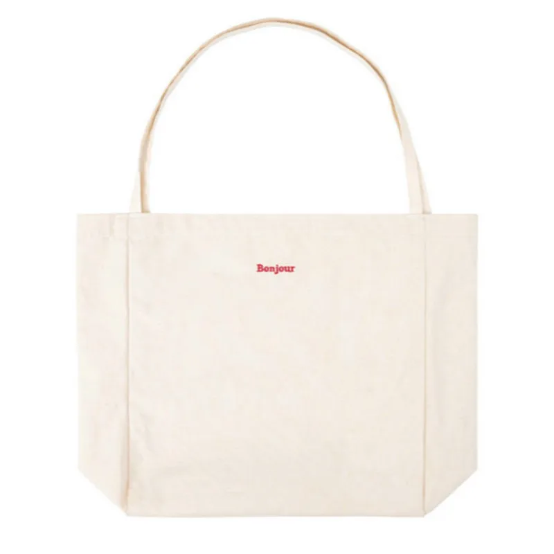 

Canvas Bag High Quality Reusable Shopping Bag Simple Casual Daily Use Handbag Shoulder Bags Portable Shopper Bag Folding Totebag
