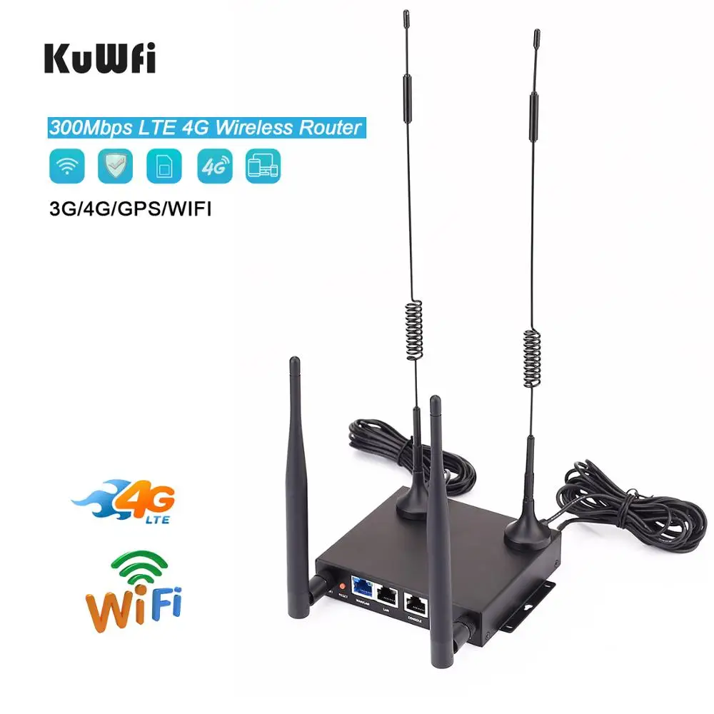 KuWfi 4G модем LTE CPE маршрутизатор 300 Мбит/с беспроводные маршрутизаторы