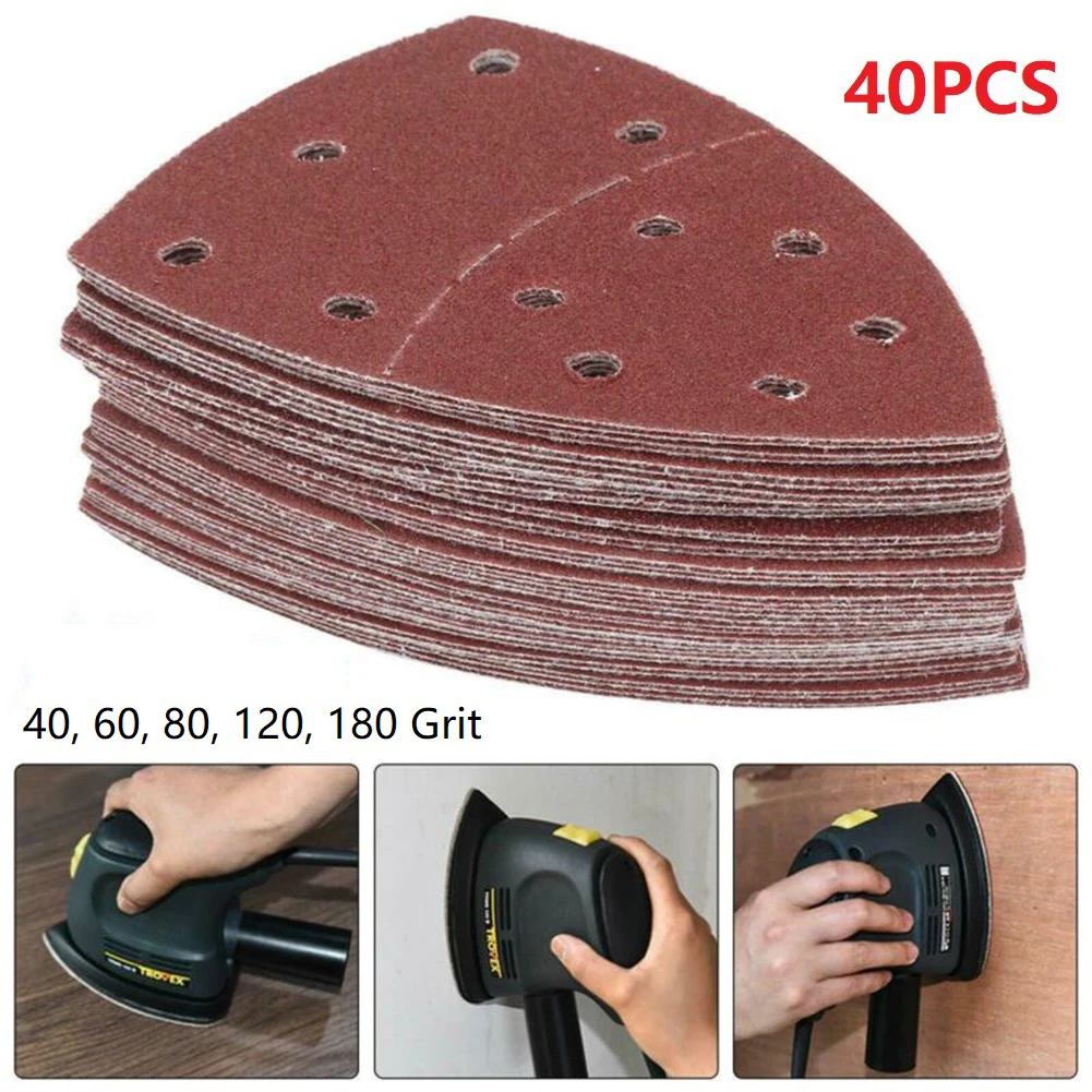 

Mixed Sanding Sheets Grit Abrasive Pad Tool Durable 40pcs Hot Abrasive