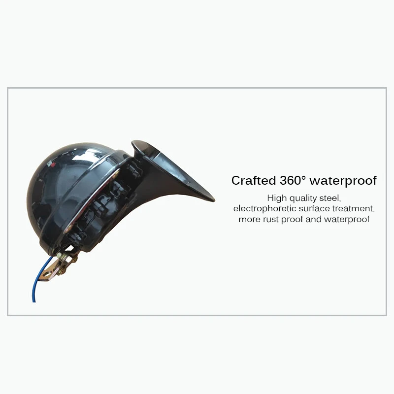 Onever 300DB 12V 24V черный Электрический Улитка воздушный рожок оригинальность звук