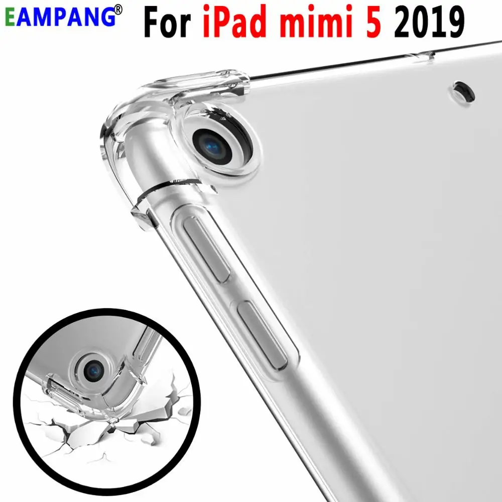 Drop Resistance Soft TPU Transparent Silicone Cover for Apple iPad mini 5 mini5 2019 Case 7.9&quot 7.9 Silicon Coque Capa Funda|Чехлы для