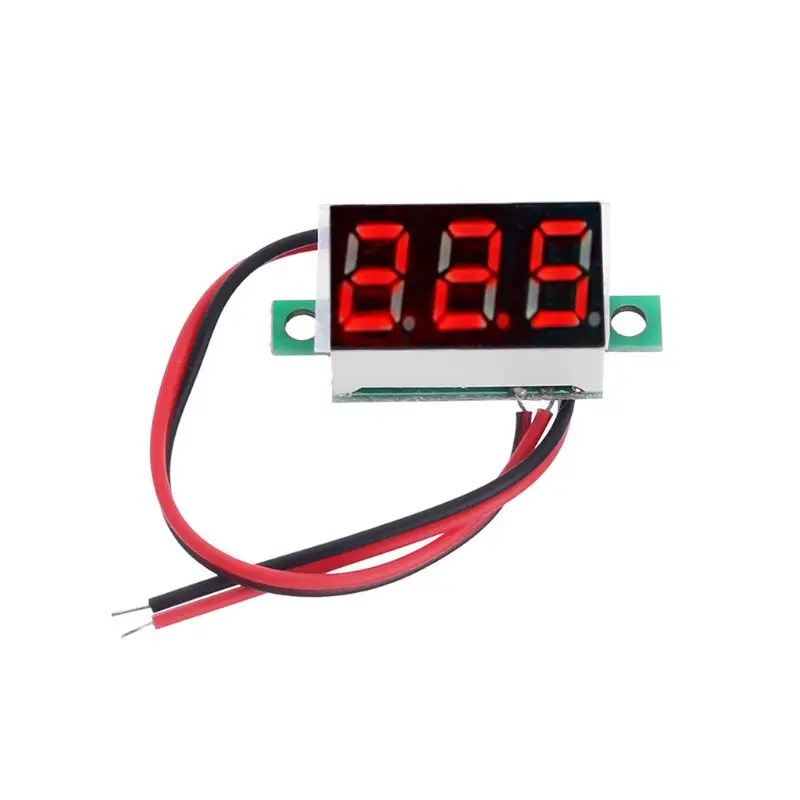 

DC 4.5V-30V 0.36 inch 2 wires Digital Voltage Meter Mini Voltmeter Ammeter Vehicle Motor Voltage Panel Meter Red Led Display
