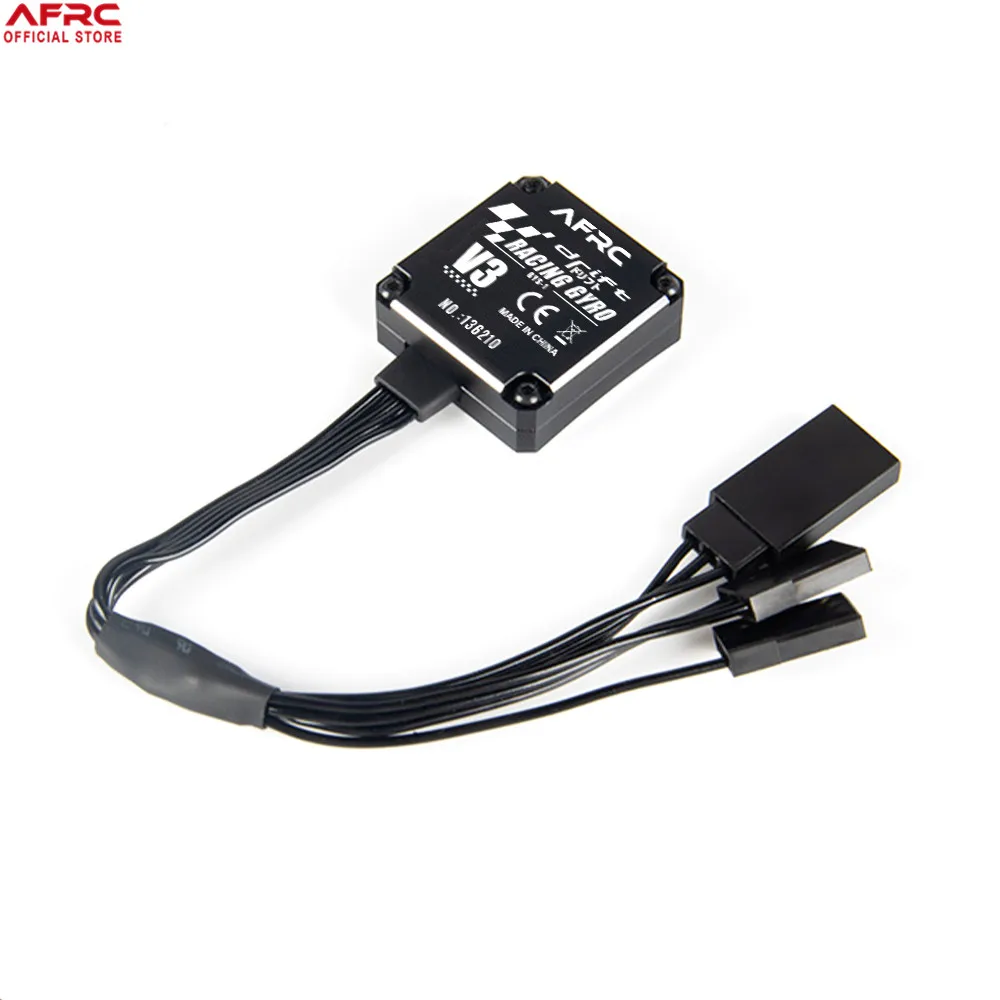 Estabilizador de coche de carreras con giroscopio AFRC-GYS-1 V3, carcasa de Metal CNC para 1/28, 1/18, 1/10, 1/8, modelo de coches/barcos RC, montaje de bricolaje mejorado-4