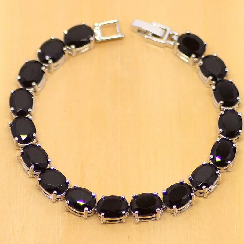 Женский браслет цепочка с круглыми звеньями из стерлингового серебра 925 пробы