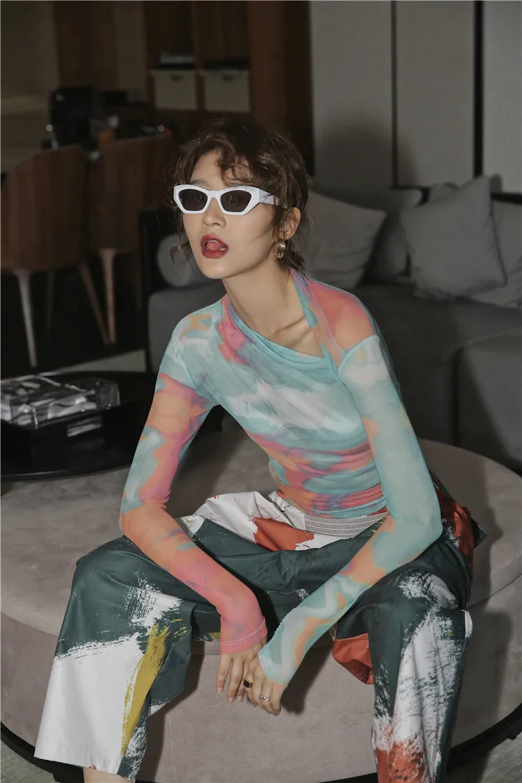 CHEERART волшебная лента хлопковые Красочные брюки женские модные до щиколотки