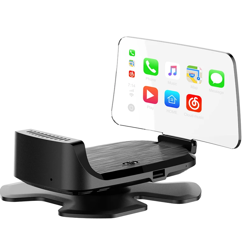 Автомобильный проекционный дисплей HUD OBD2 smart carplay навигация carlife HD проекция