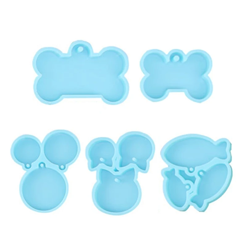 

Resin Casting Silicone Mold Home Daily Hand Making Keychain Bag Pendant Molds with Pretty Patterns Durable Unique Molds