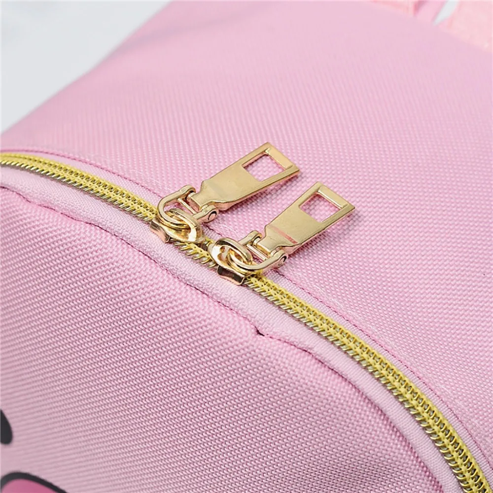 Women Rucksack Teenagers Backpack Nylon School Bags for Girls Cartoon Pig Square Satchel Light Shoulder Bag Mochila Mujer