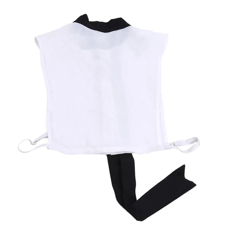

Simple Women Chiffon Fake Collar Classic Bow White And Black Bow Tie Comfort Joker Shirt Tops False Collar Clothing Accessories
