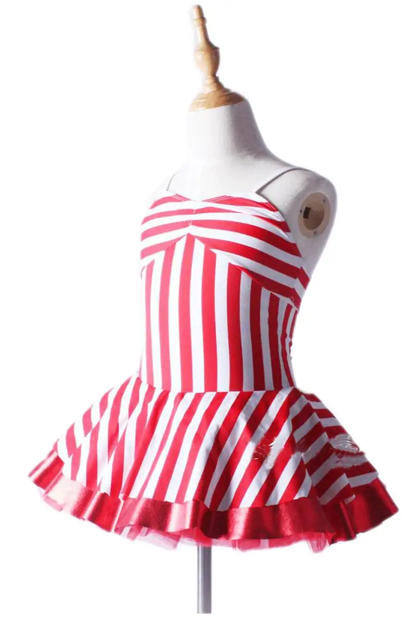 Женская балетная юбка Униформа профессиональная юбка-пачка в полоску белый