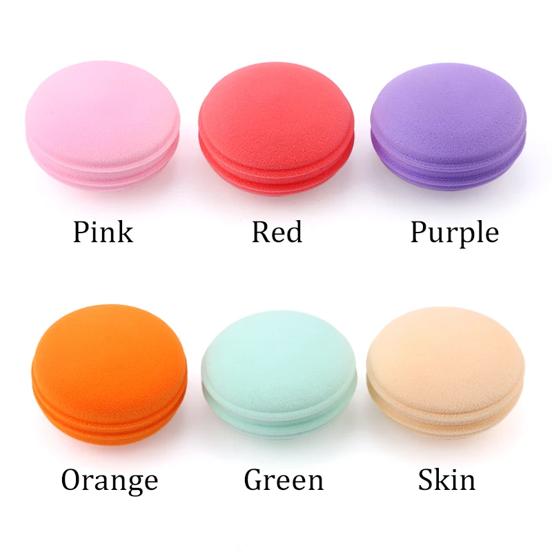 Губка для макияжа милая круглая губка нанесения основы под макияж спонж