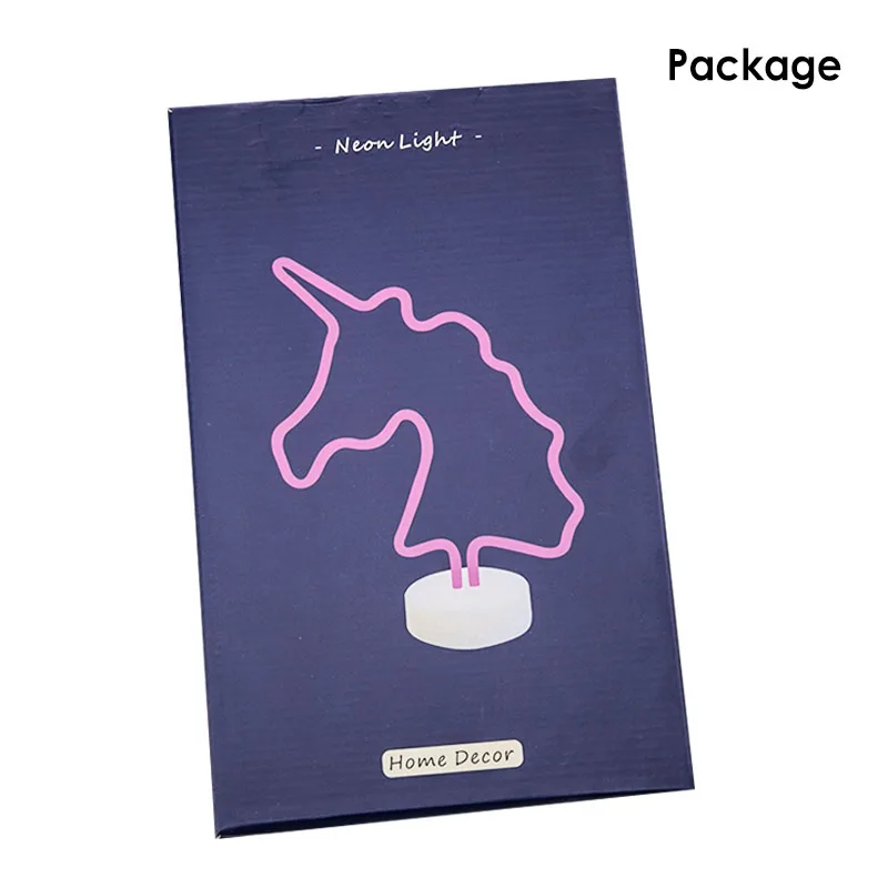 

Neon Sign USB LED Decoration Unicorn Flamingo Lamp Moon Rainbow For Home Kid Room Bedside Night Light Decor Light For Children