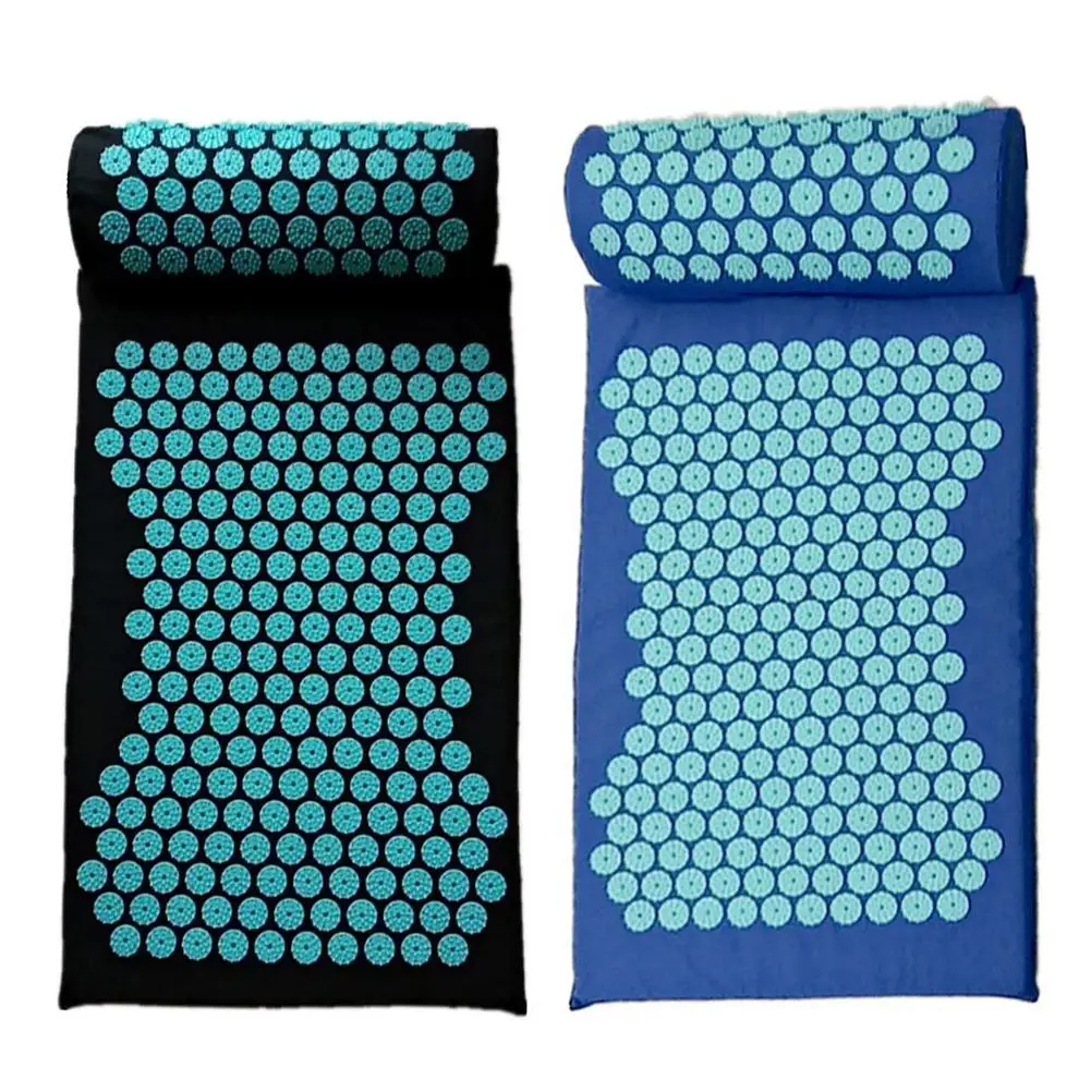 

New Yoga Message Mat Acupressure Mat Set Acupuncture Mat Pillow Portable Massage Mat Set For Relaxation Pain Relief Dropshipping