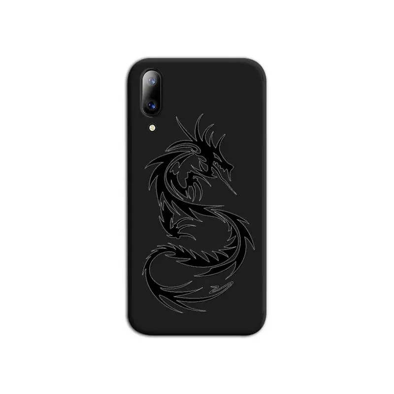 Креативный дизайн украшен китайским драконом чехол для телефона Vivo Y91c Y17 Y51 Y67 Y55 Y7s