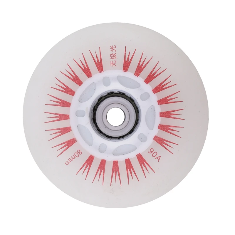 

8PCS Roller Skates Flash Wheel Wear-Resistant High Elastic Wheel Pulley Sub-Aurora Luminous Wheels