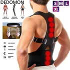 Новый Регулируемый Корректор осанки для мужчин и женщин, магнитная поддержка спины, нейлоновый эластичный ремень для плеч и спины